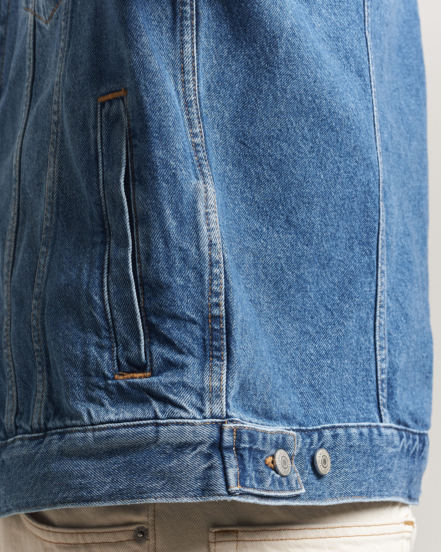 Herr | Jackor | GANT | Denim Trucker Jacket Mid Blue