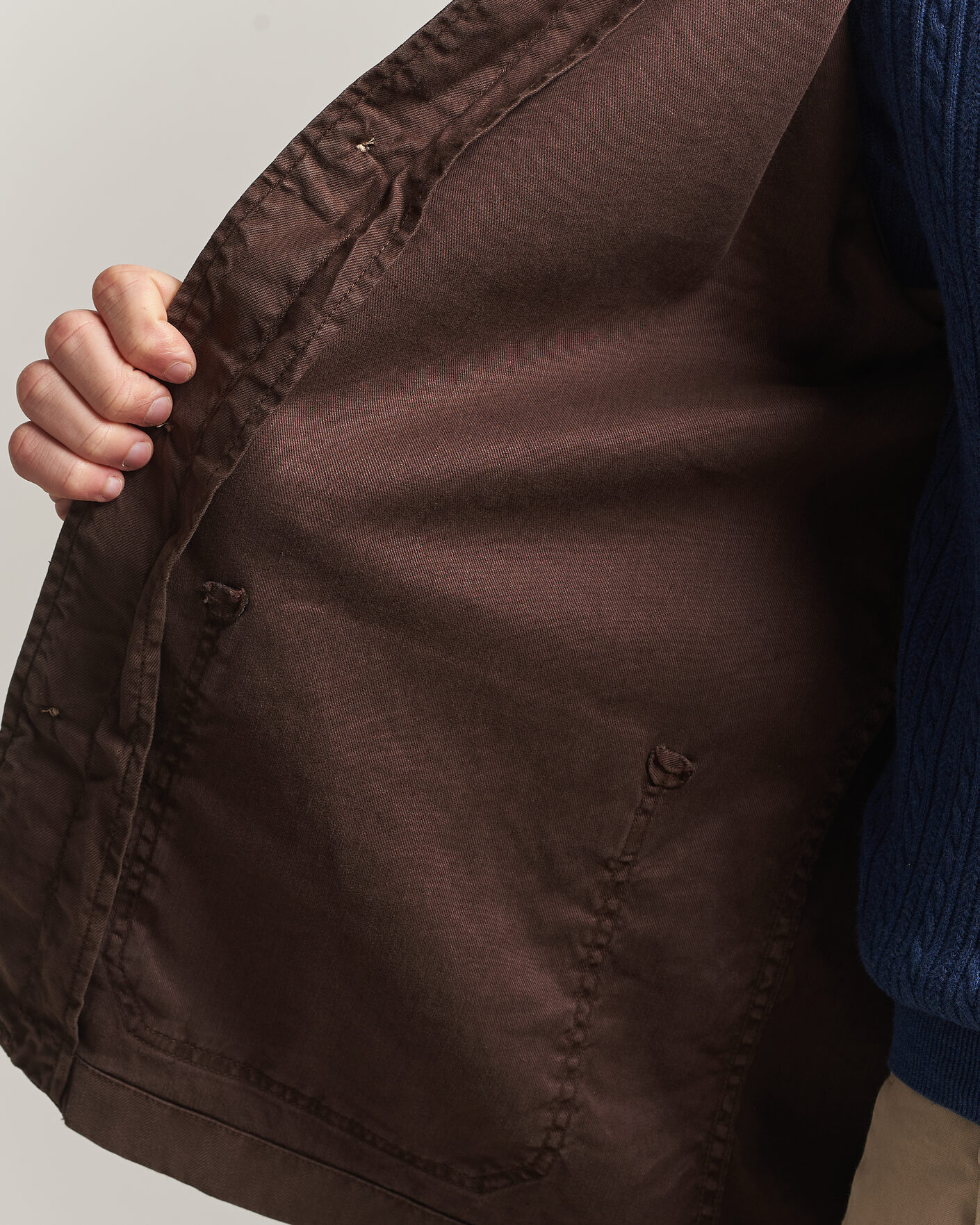 Herr | Skjortor | Gant | Regular Fit Cotton/Linen Overshirt Rich Brown