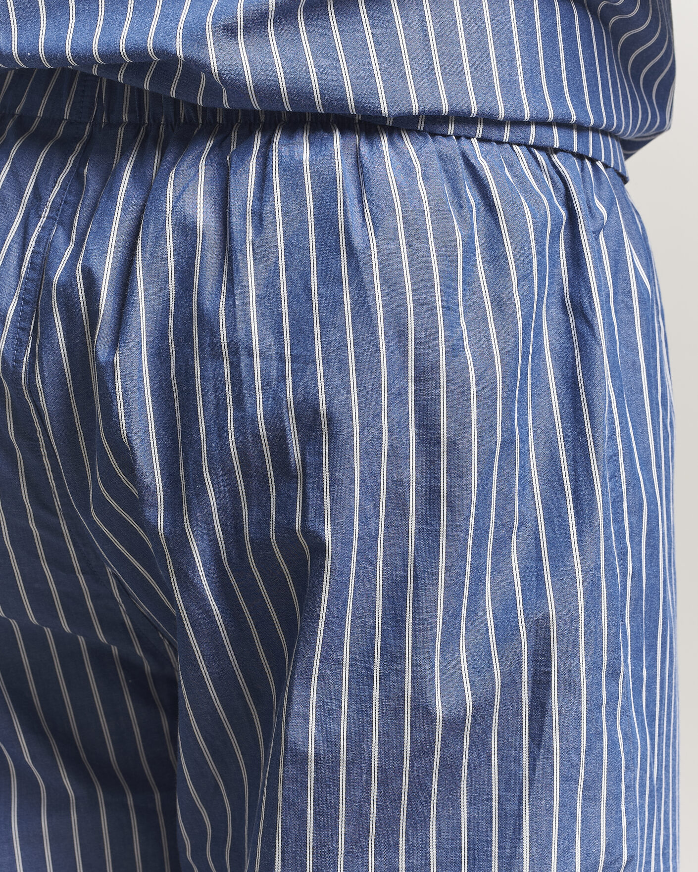 Herr | Pyjamas & Morgonrockar | GANT | Striped Poplin Pyjama Set Deep Cobalt