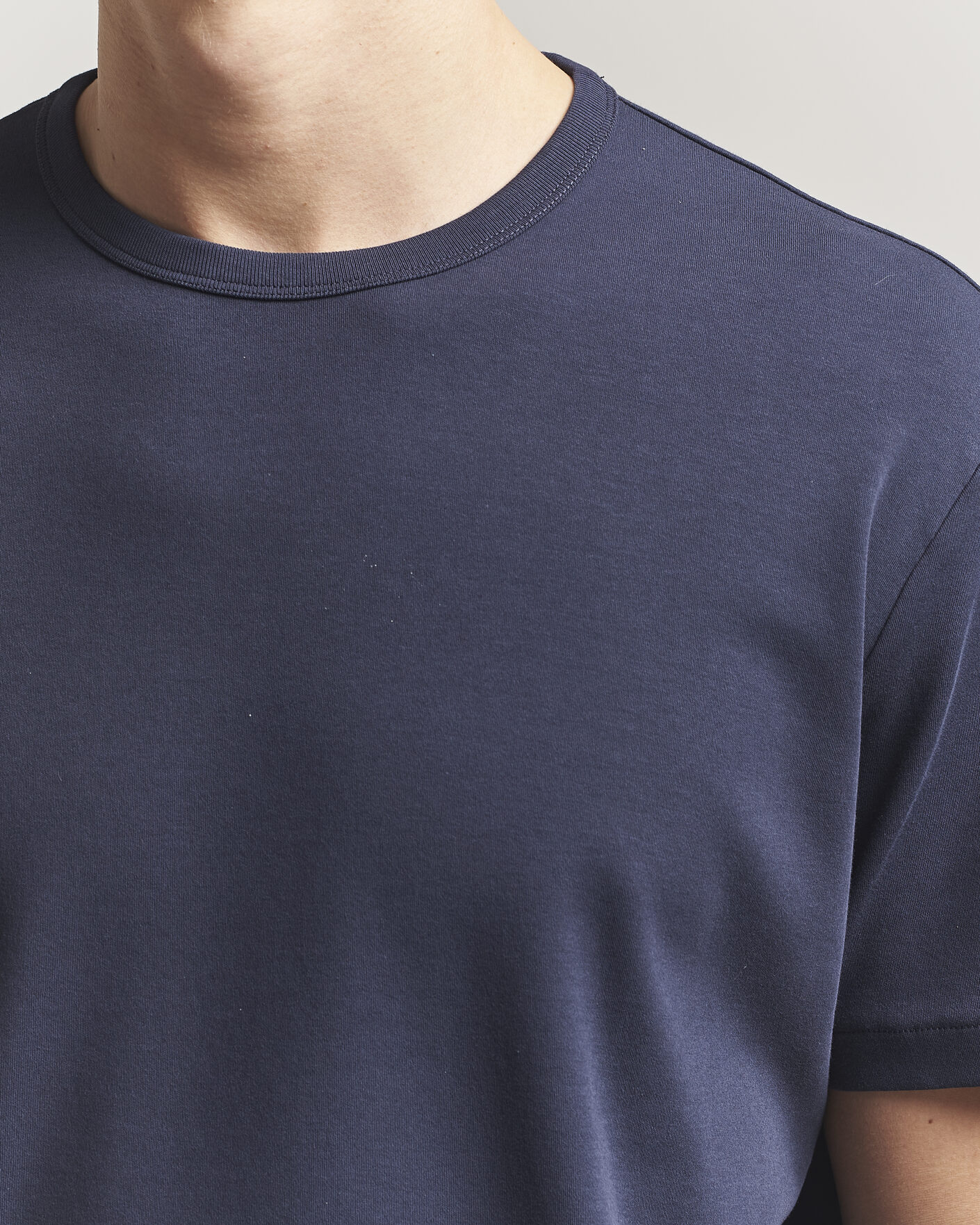 Herr | T-Shirts | GANT | Interlock Crew Neck T-Shirt Evening Blue
