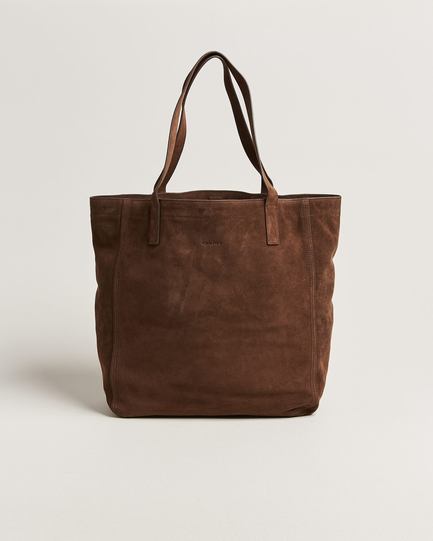 Herr | Väskor | GANT | Suede Tote Bag Mahogany Brown