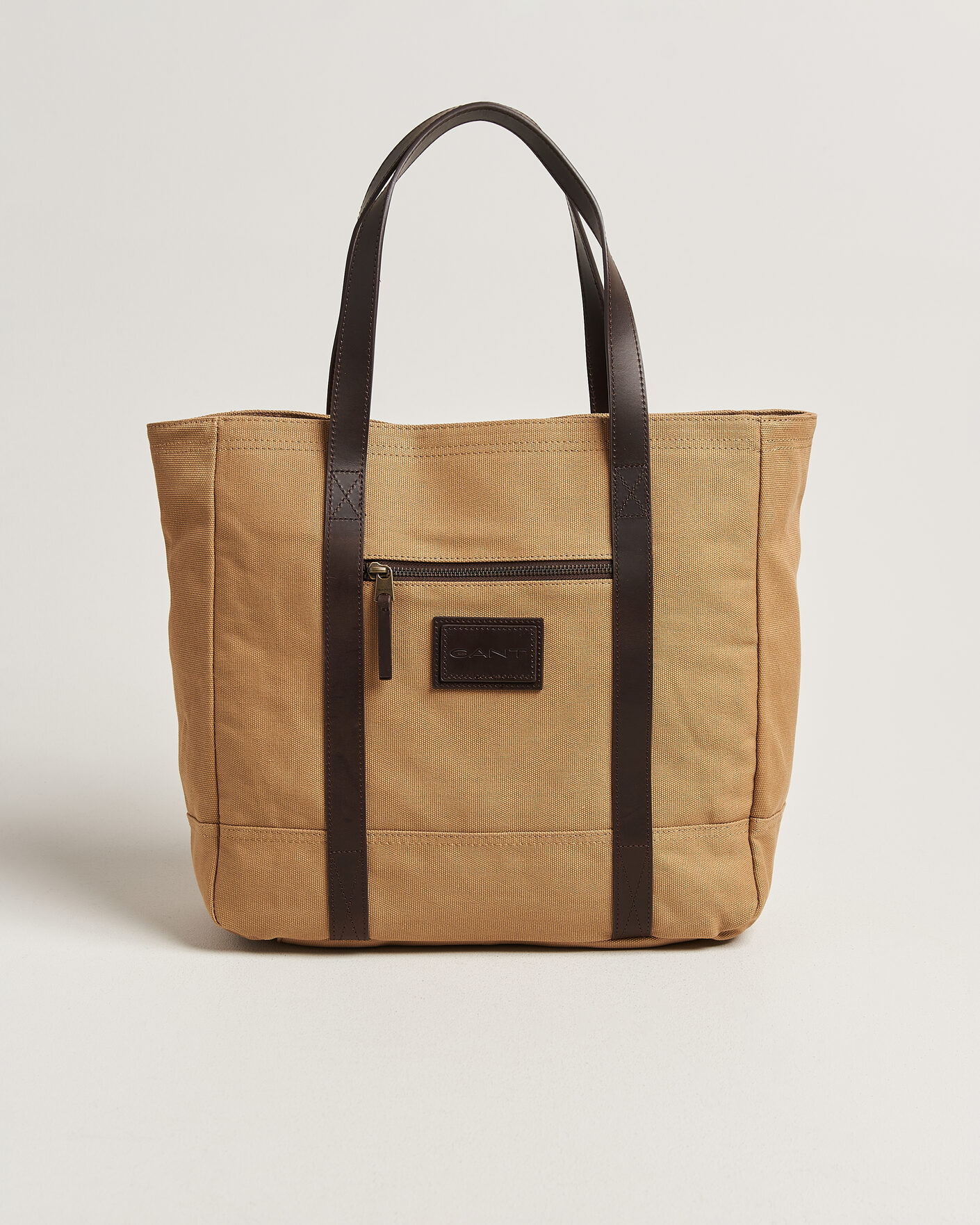Herr | Väskor | GANT | Washed Canvas Tote Bag Warm Khaki
