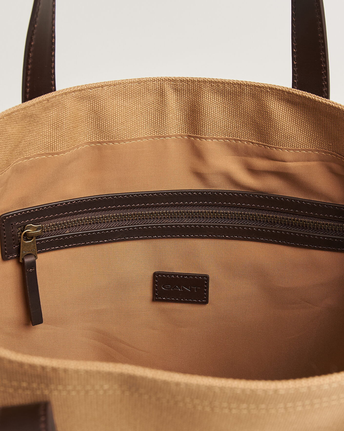 Herr | Väskor | Gant | Washed Canvas Tote Bag Warm Khaki