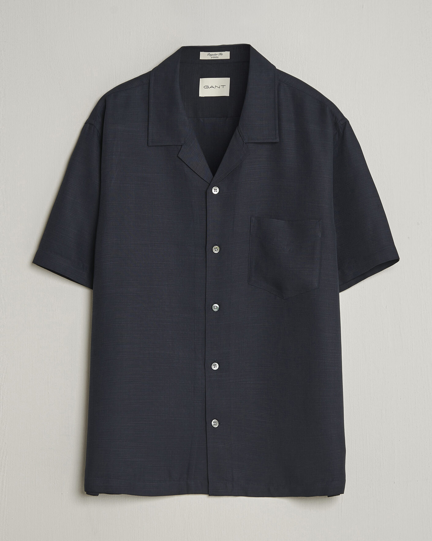 Herr | Skjortor | Gant | Regular Fit Lyocell Resort Shirt Evening Blue