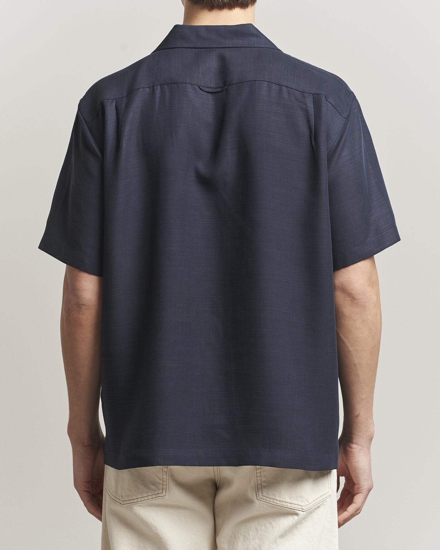 Herr | Skjortor | GANT | Regular Fit Lyocell Resort Shirt Evening Blue
