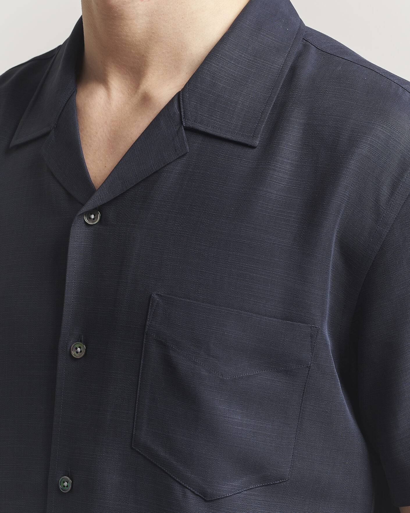Herr | Skjortor | GANT | Regular Fit Lyocell Resort Shirt Evening Blue