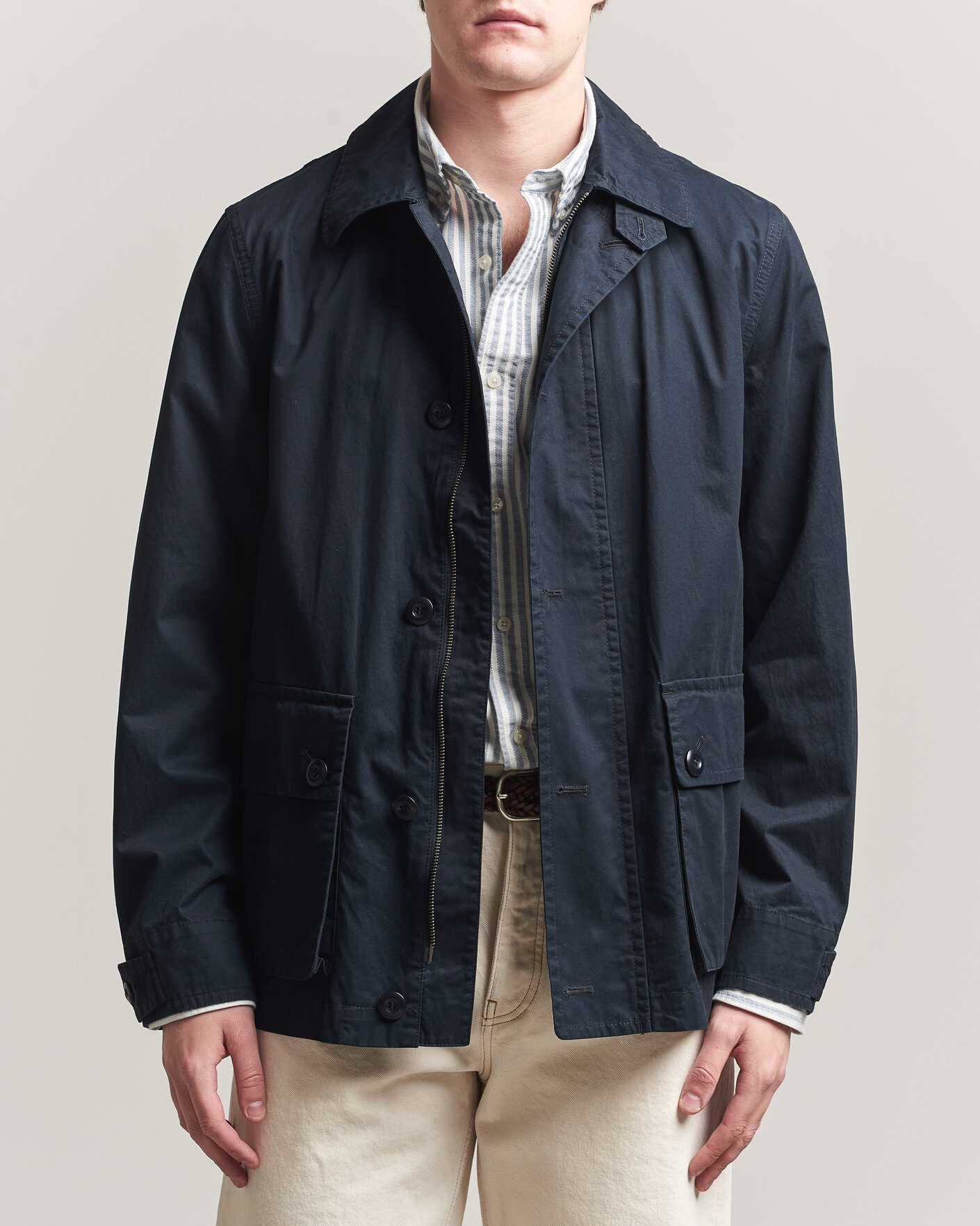 Herr | Jackor | GANT | Cotton Decker Jacket Black