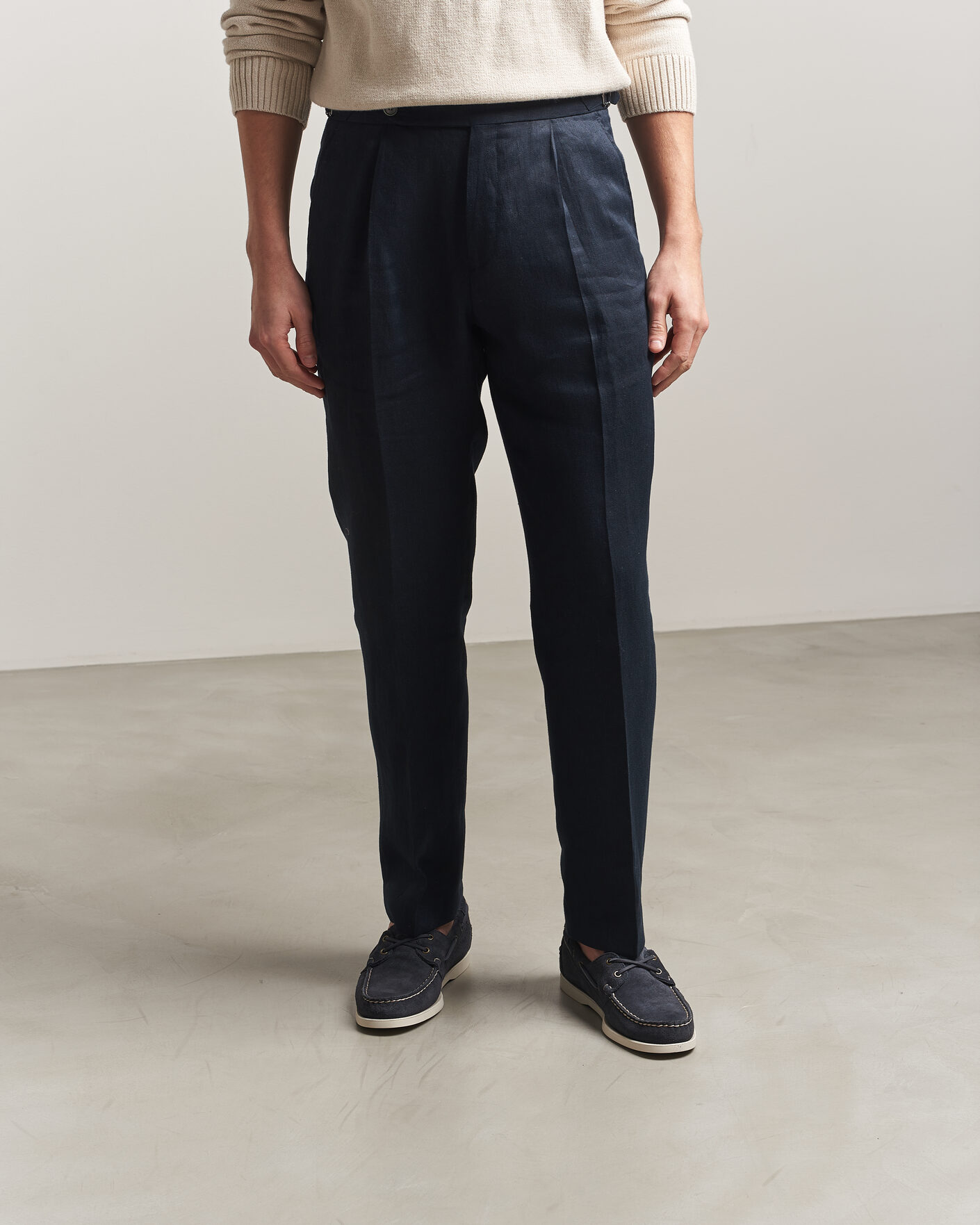 Herr | Seglarskor | Sebago | Docksides Suede Boat Shoe Blue Navy