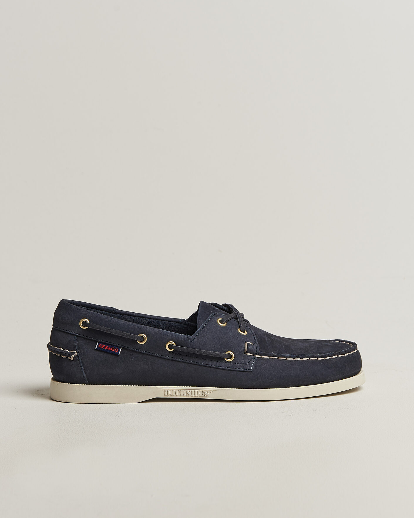 Herr | Seglarskor | Sebago | Docksides Portland Nubuck Boat Shoe Blue Navy