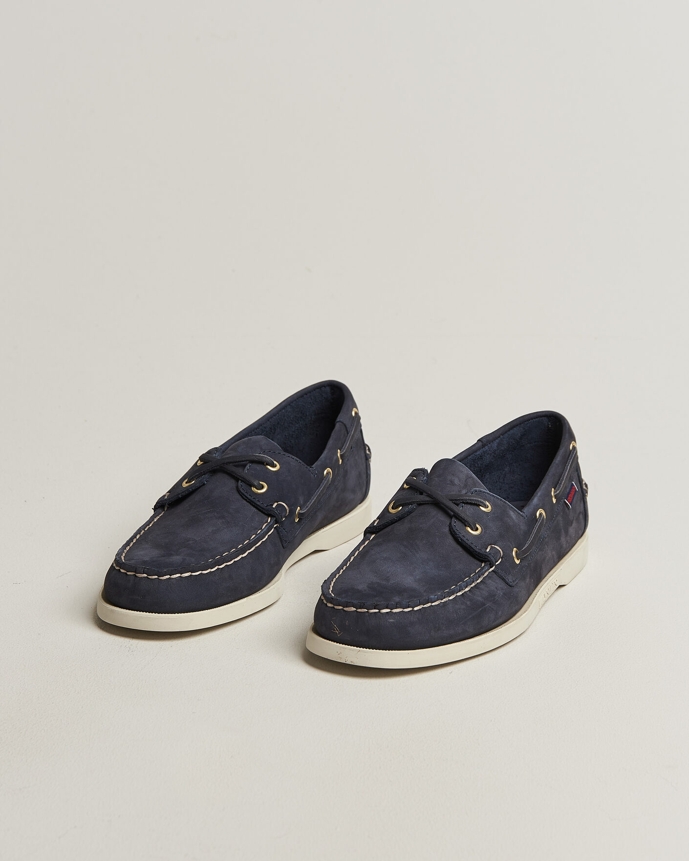 Herr | Seglarskor | Sebago | Docksides Portland Nubuck Boat Shoe Blue Navy