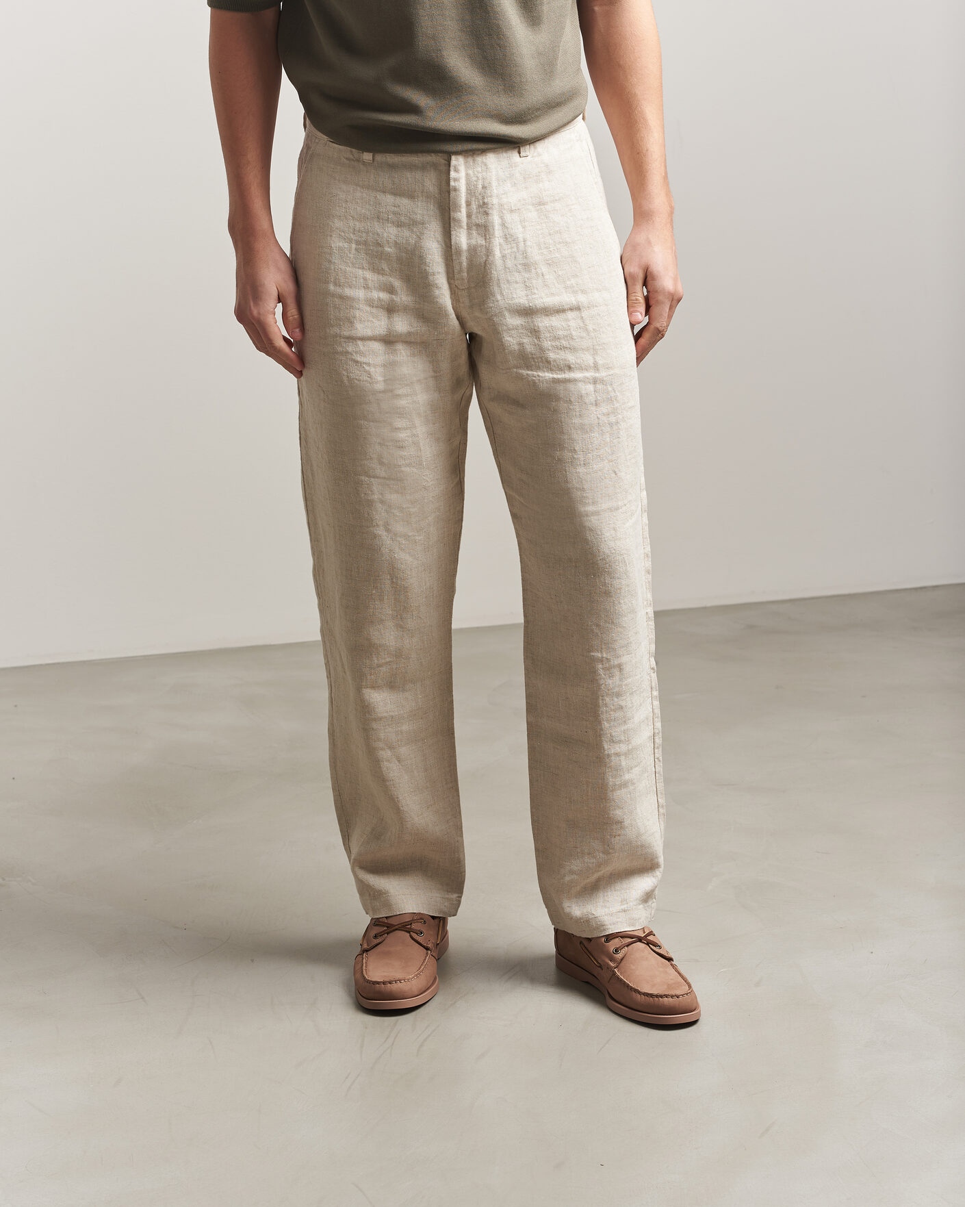 Herr | Seglarskor | Sebago | Docksides Portland Nubuck Boat Shoe Beige Taupe