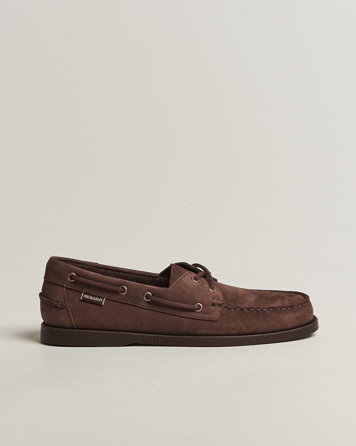Herr | Seglarskor | Sebago | Docksides Portland Nubuck Boat Shoe Brown Taupe
