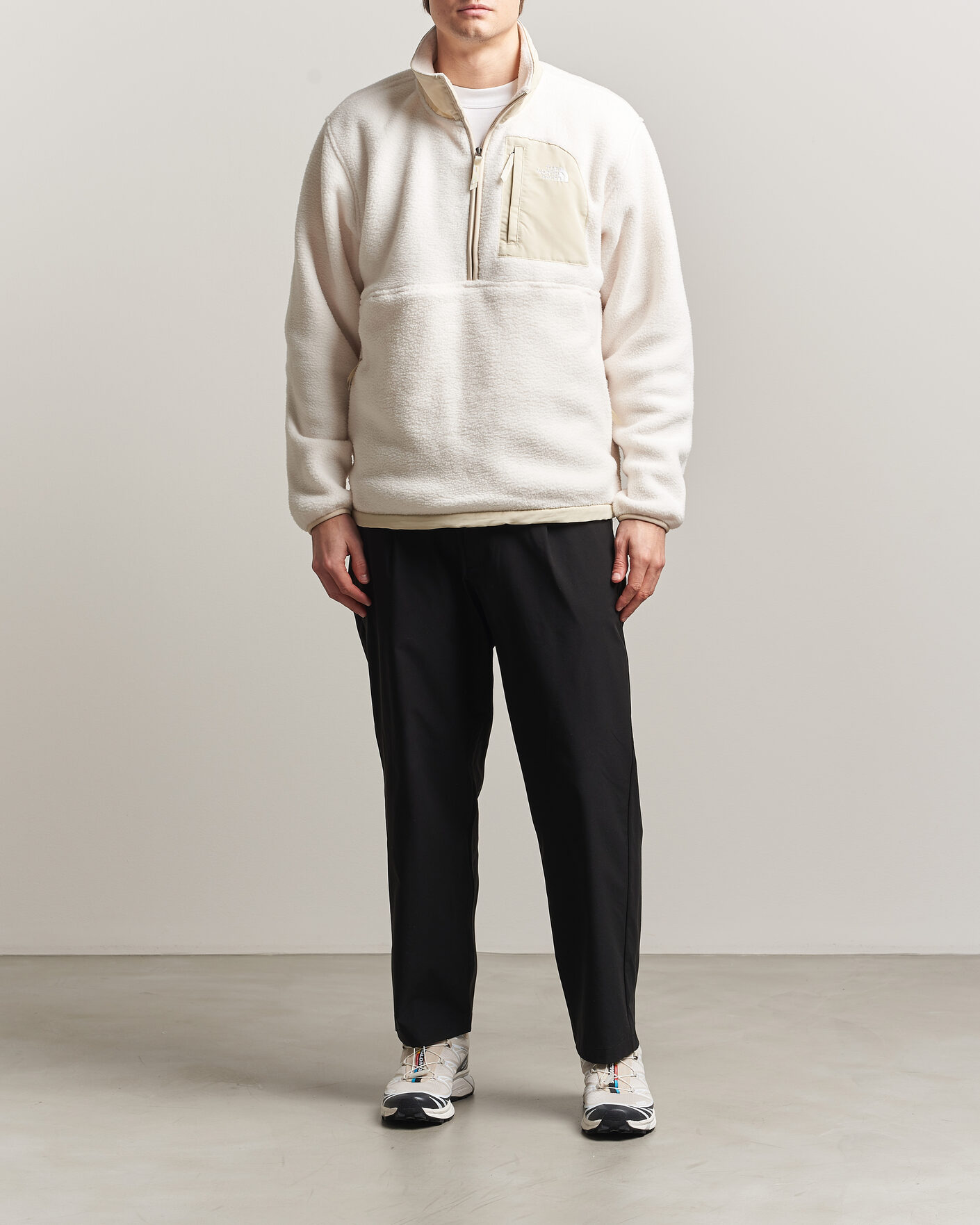 Herr | Tröjor | The North Face | Yumiori Fleece Half Zip White Dune