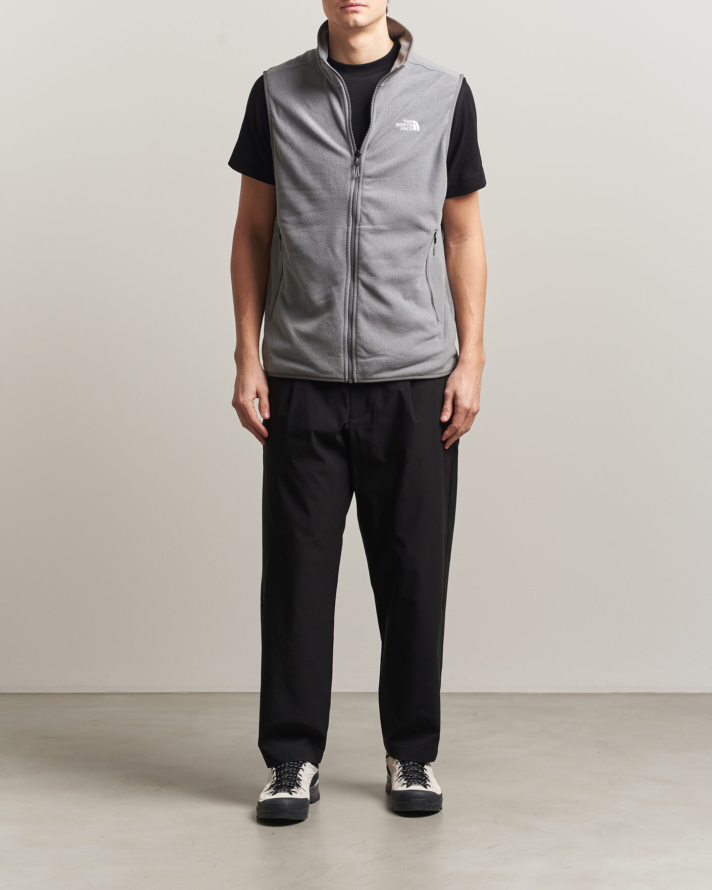 Herr | Tröjor | The North Face | Glacier Fleece Vest Grey