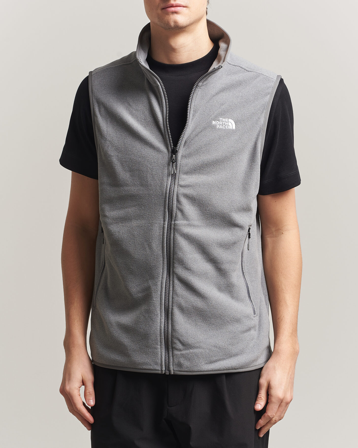 Herr | Västar | The North Face | Glacier Fleece Vest Grey