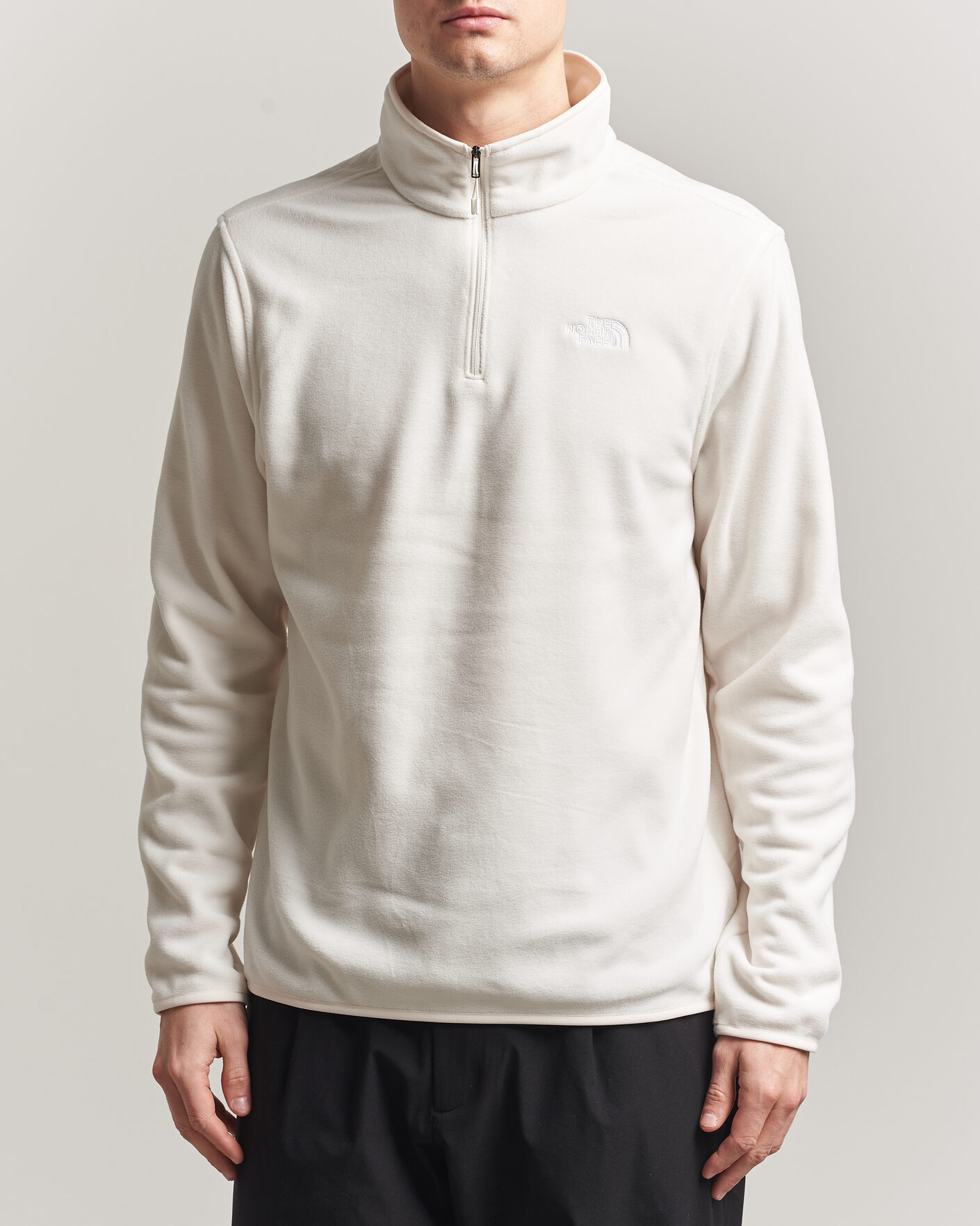 Herr | Tröjor | The North Face | Glacier 1/4 Zip Fleece White Dune
