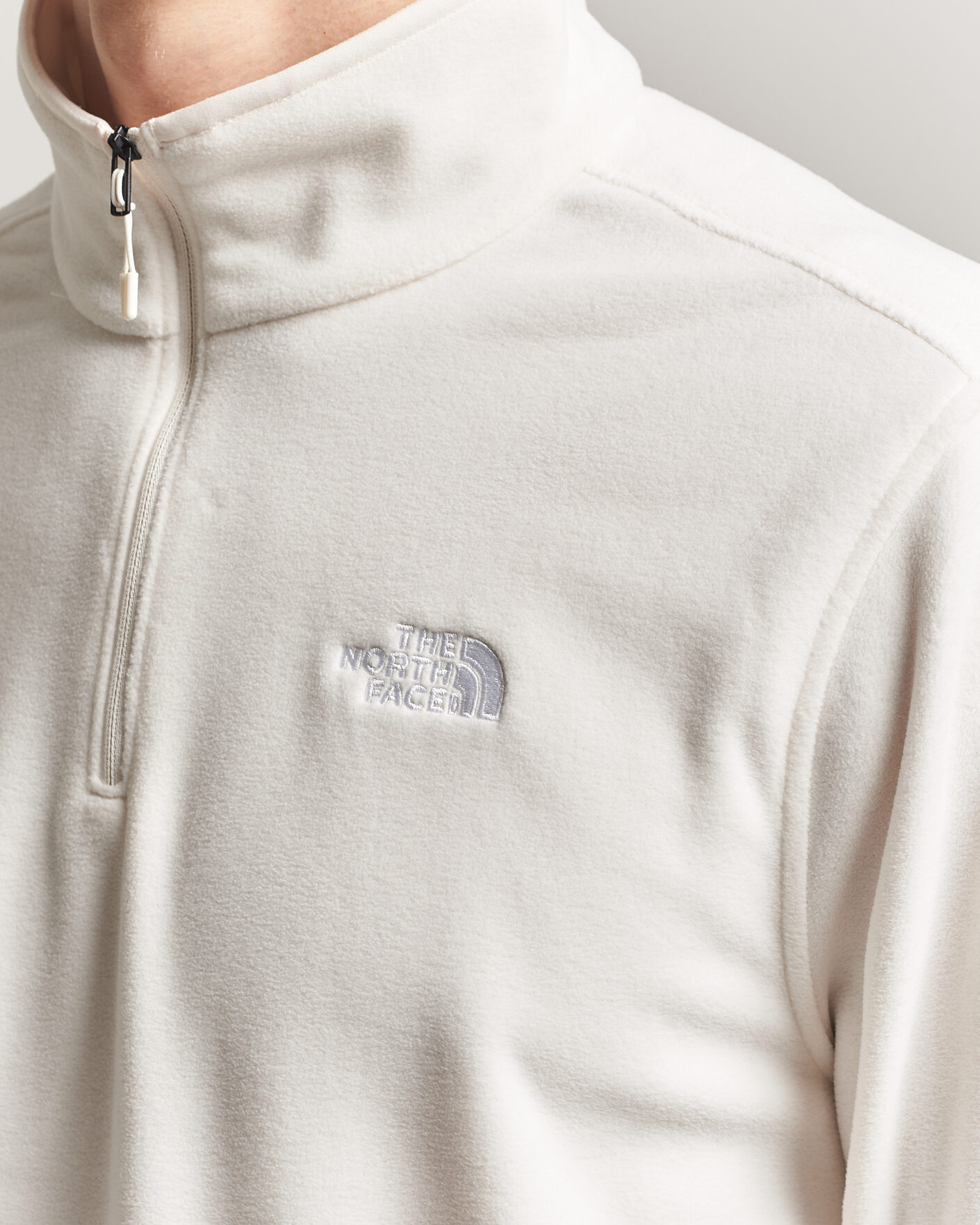 Herr | Tröjor | The North Face | Glacier 1/4 Zip Fleece White Dune
