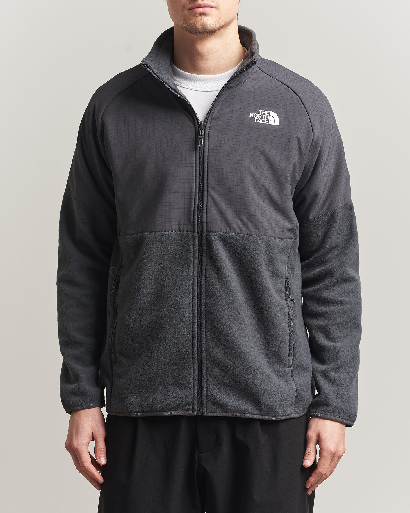 Herr | Tröjor | The North Face | Glacier Hybrid Fleece Black