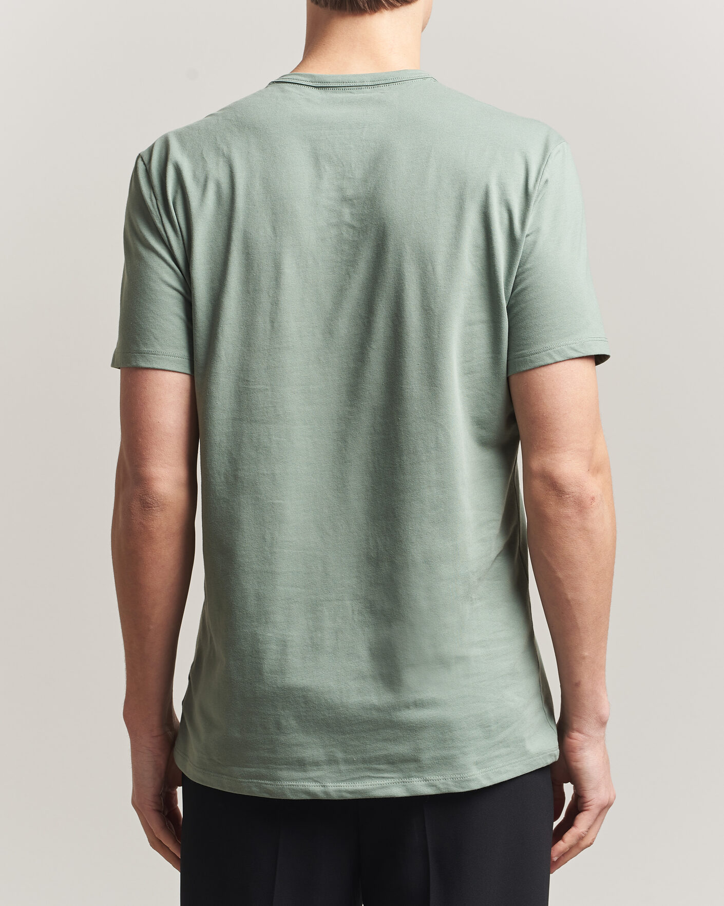 Herr | T-Shirts | Calvin Klein | 3-Pack Cotton Stretch Crew Neck T-Shirt Black/Grey/Green
