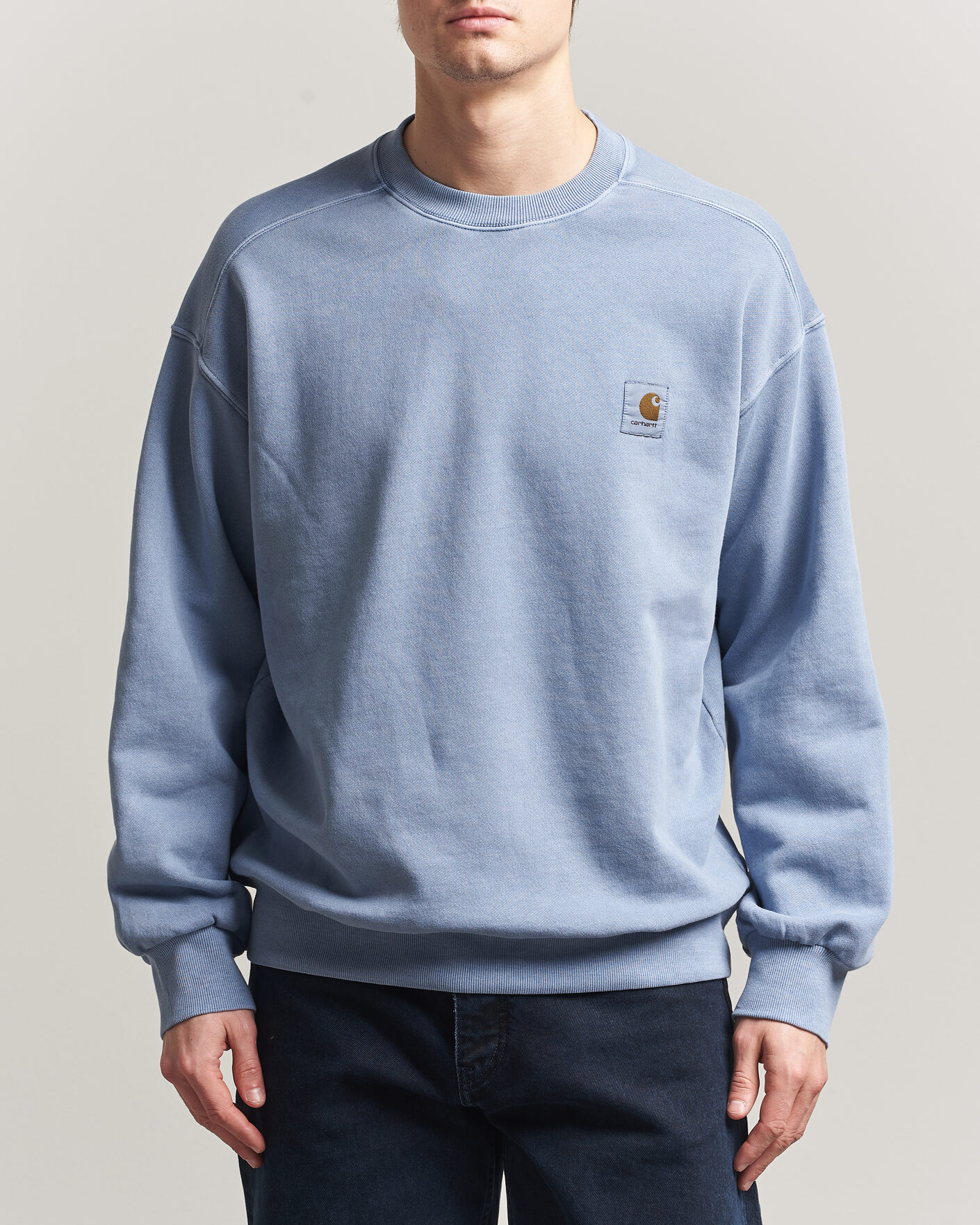 Herr | Tröjor | Carhartt WIP | Nelson Sweatshirt Gentle Blue