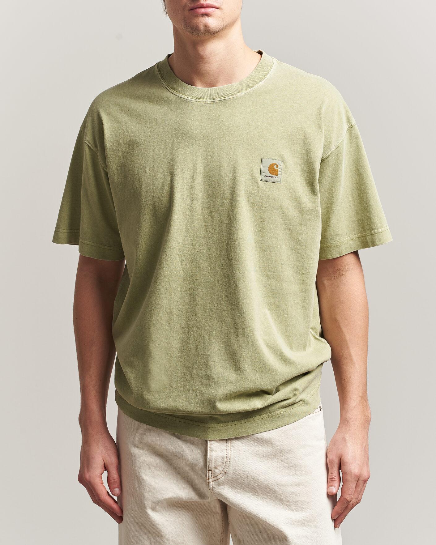 Herr | T-Shirts | Carhartt WIP | Nelson Cotton T-Shirt Gentle Green