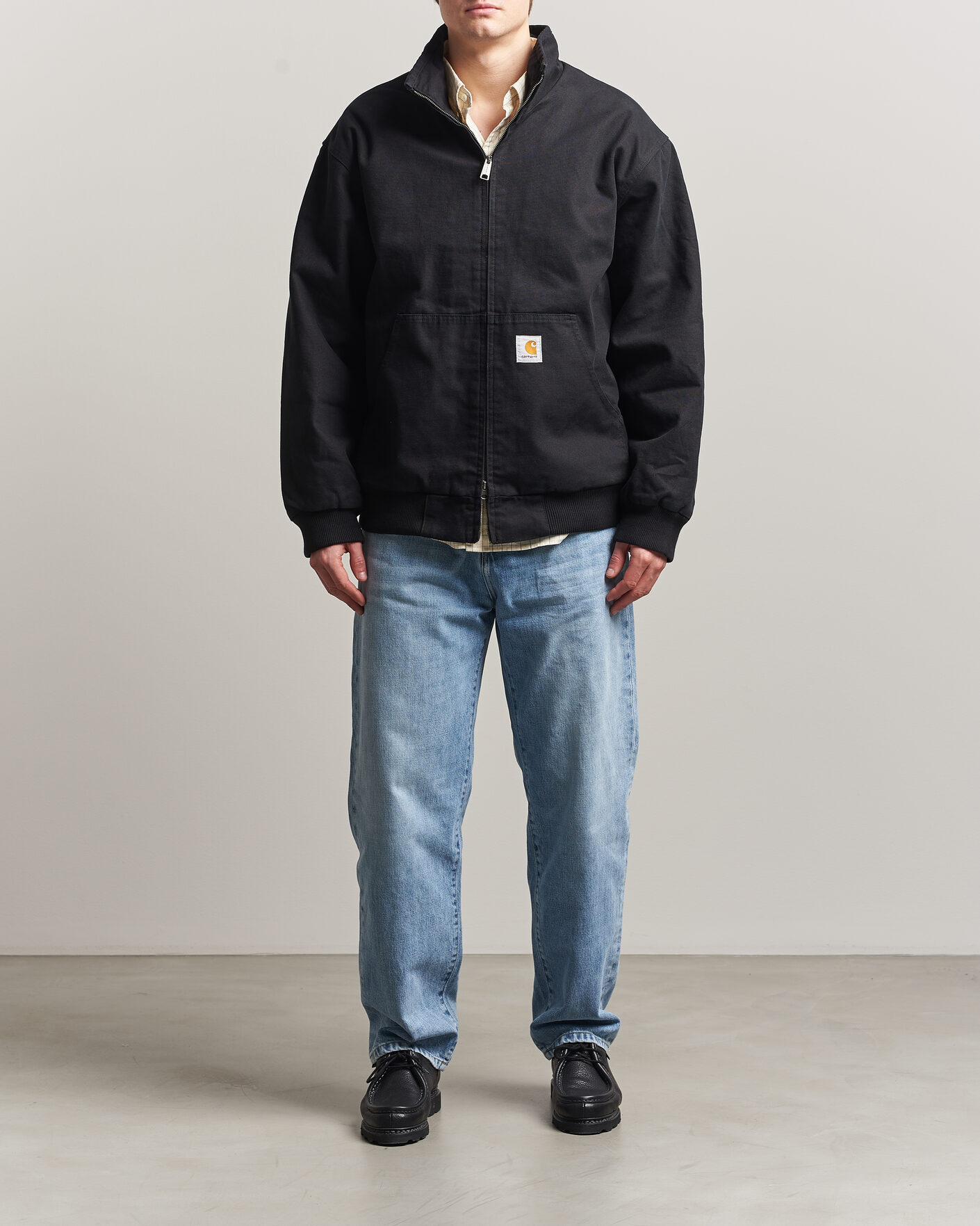 Herr | Skjortor | Carhartt WIP | Aaron Pant Smith Denim Burst Washed