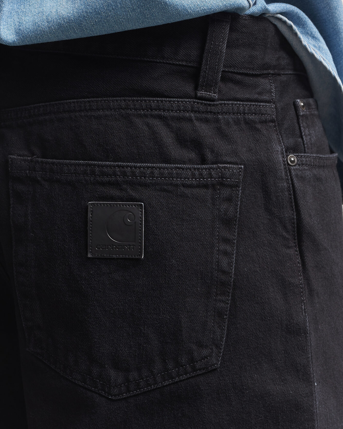 Herr | Skjortor | Carhartt WIP | Aaron Pant Smith Denim Grey Stone Wash