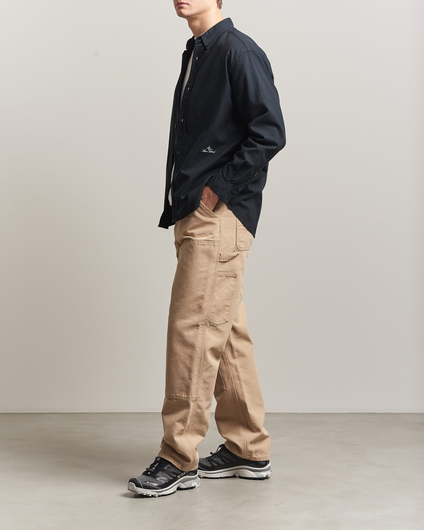 Herr | Byxor | Carhartt WIP | Double Knee Pants Dusty Age Brown