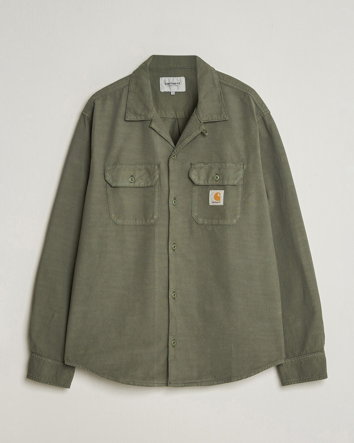 Herr | Skjortor | Carhartt WIP | Kelsey Long Sleeve Shirt Leaf