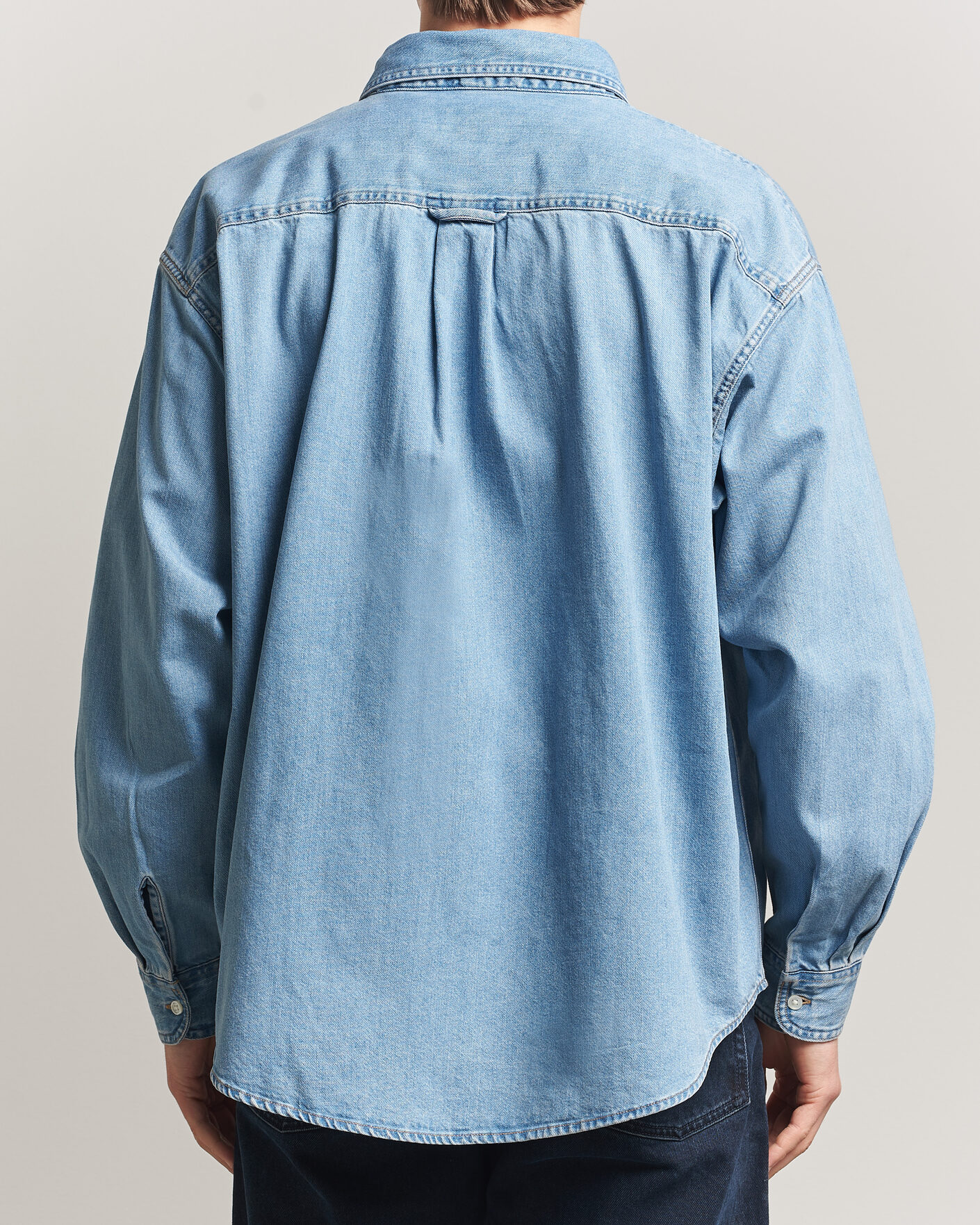 Herr | Skjortor | Carhartt WIP | Lucas Denim Shirt Blue Bleached