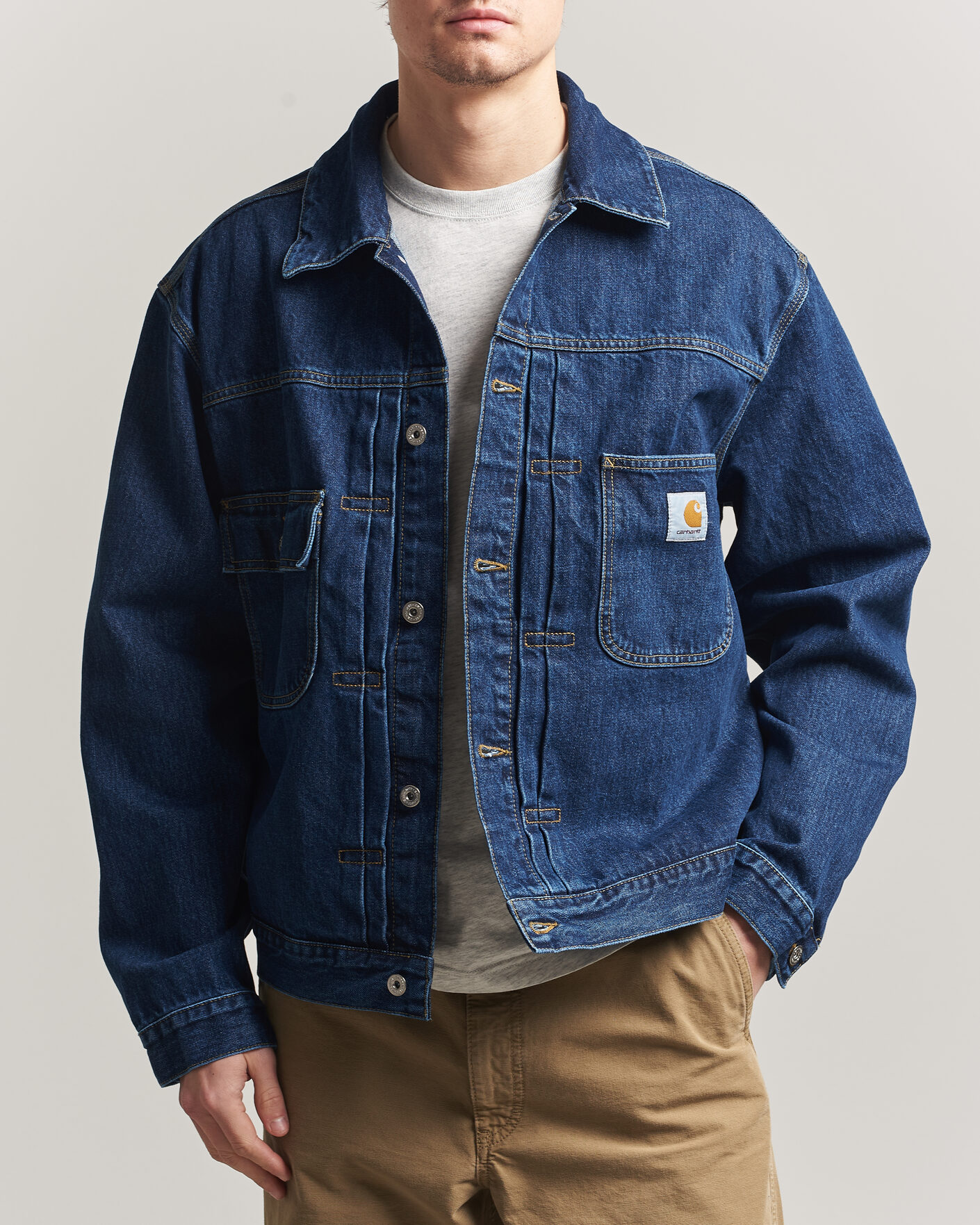 Herr | Jackor | Carhartt WIP | Belmar Denim Jacket Blue Stone Wash