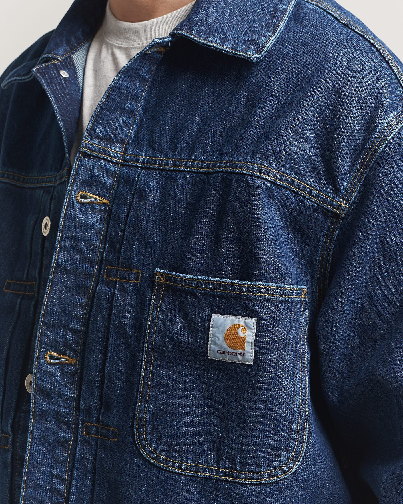 Herr | Jackor | Carhartt WIP | Belmar Denim Jacket Blue Stone Wash
