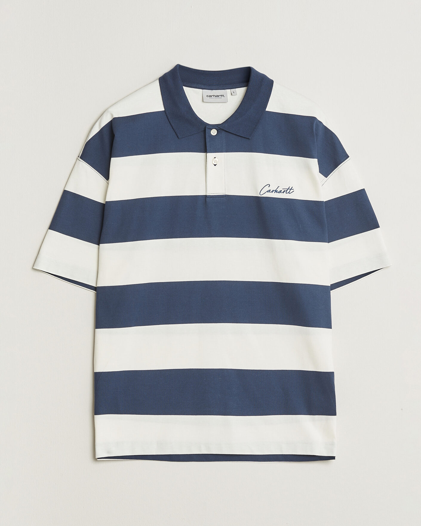 Herr | Pikéer | Carhartt WIP | Delrey Polo Blue Stripe