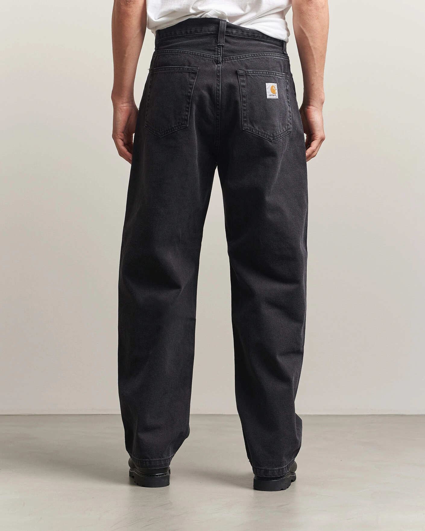 Herr | Byxor | Carhartt WIP | Landon Pant Robertson Denim Black Stone Washed