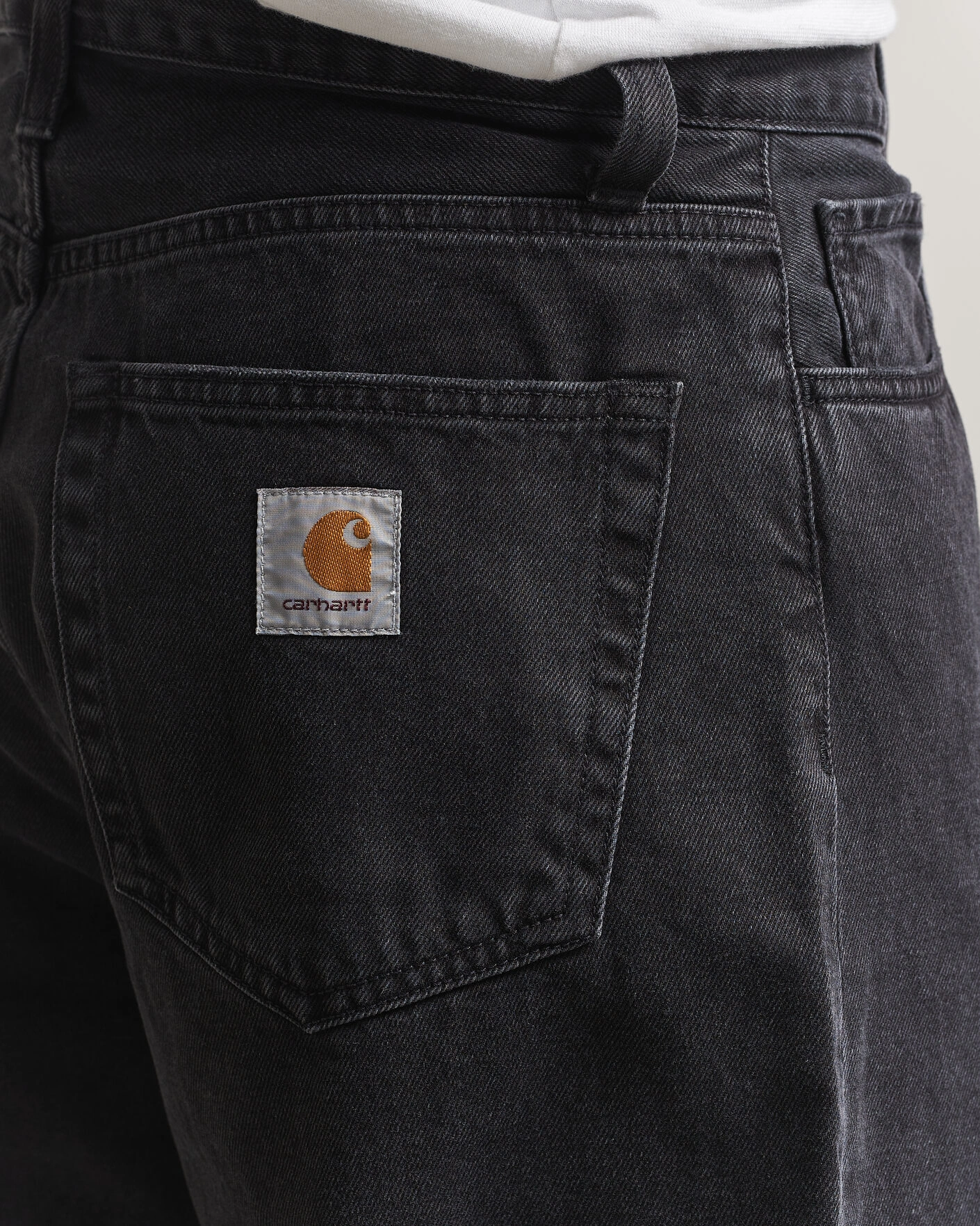 Herr | Byxor | Carhartt WIP | Landon Pant Robertson Denim Black Stone Washed