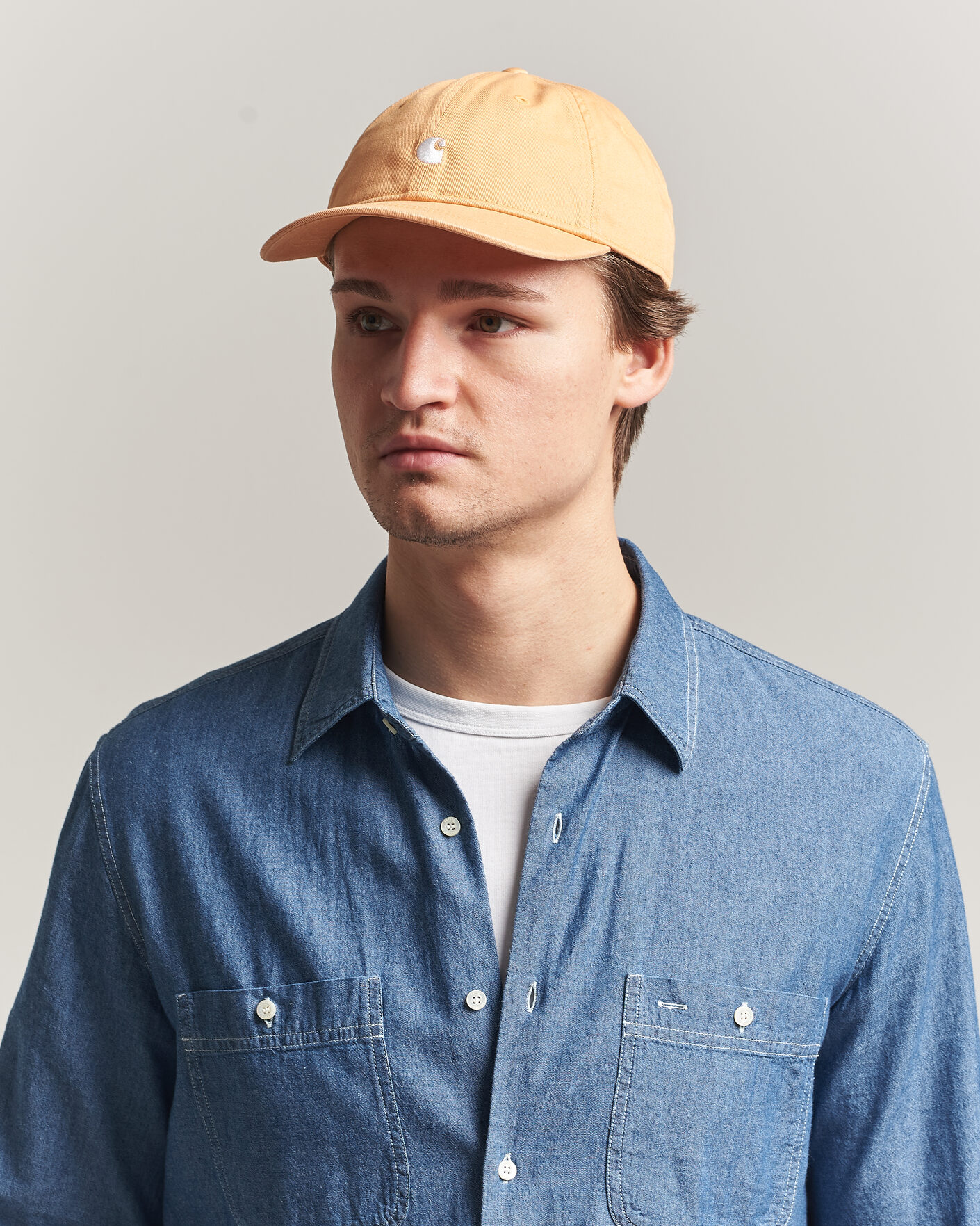 Herr | Hattar & kepsar | Carhartt WIP | Madison Logo Cap Gentle Orange