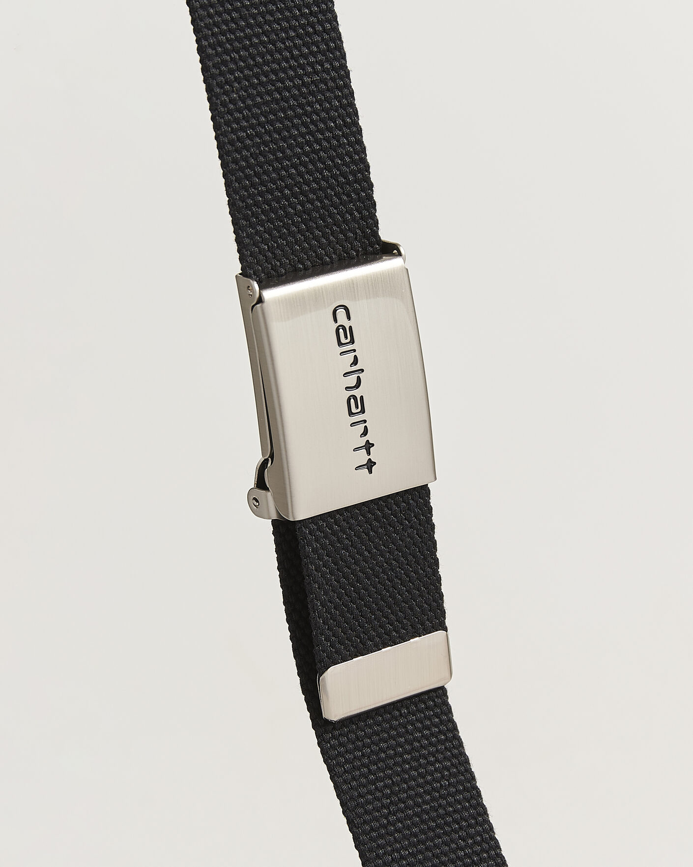Herr | Bälten | Carhartt WIP | Clip Belt Chrome Black