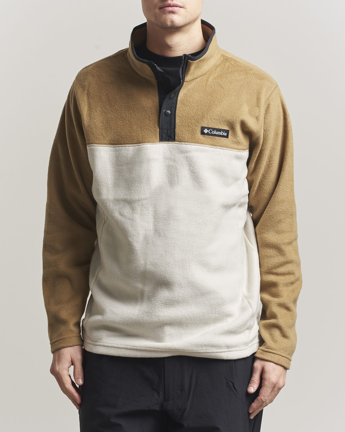 Herr | Tröjor | Columbia | Steens Mountain Half Zip 2.0 Fleece Dark Stone/Delta