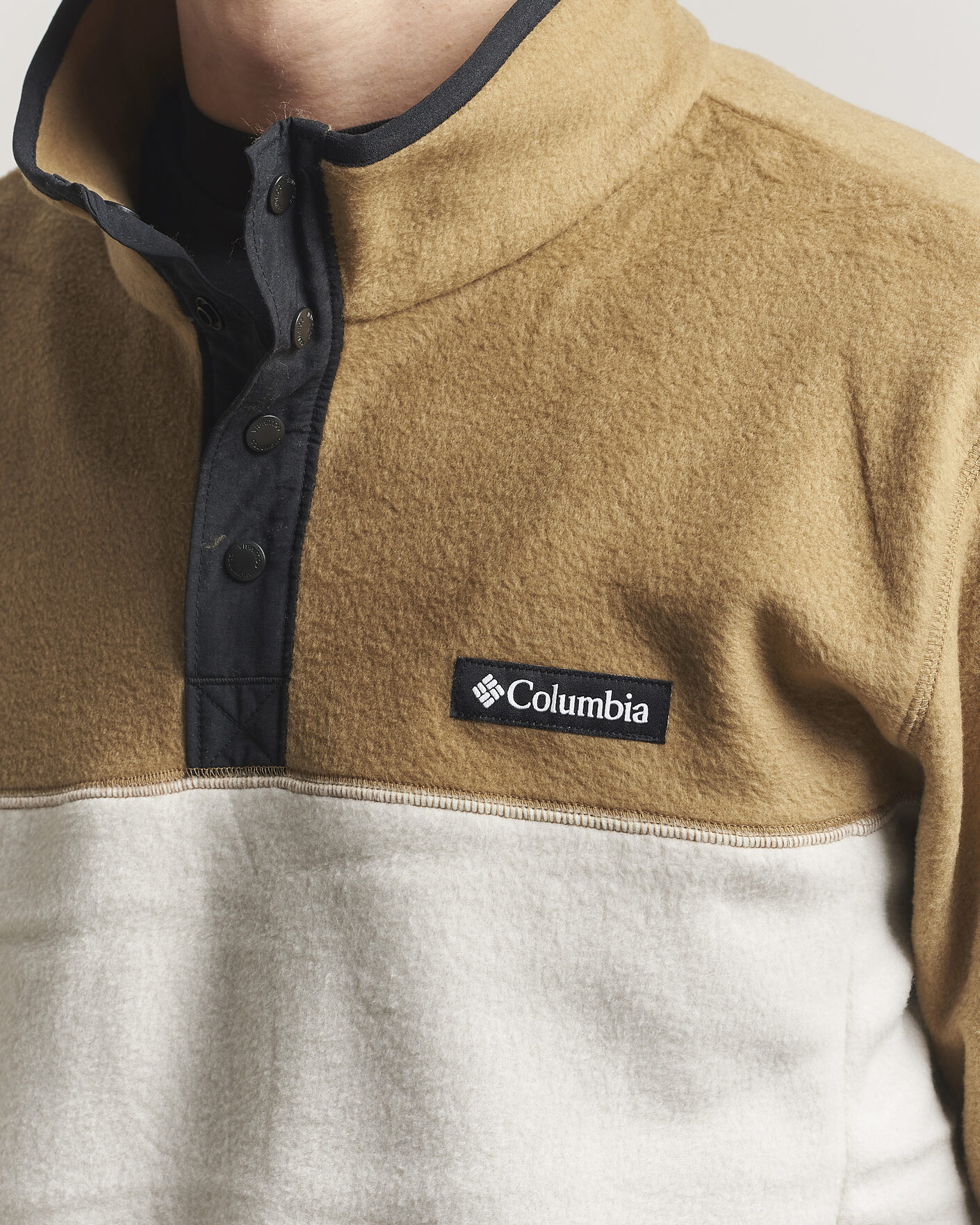 Herr | Tröjor | Columbia | Steens Mountain Half Zip 2.0 Fleece Dark Stone/Delta