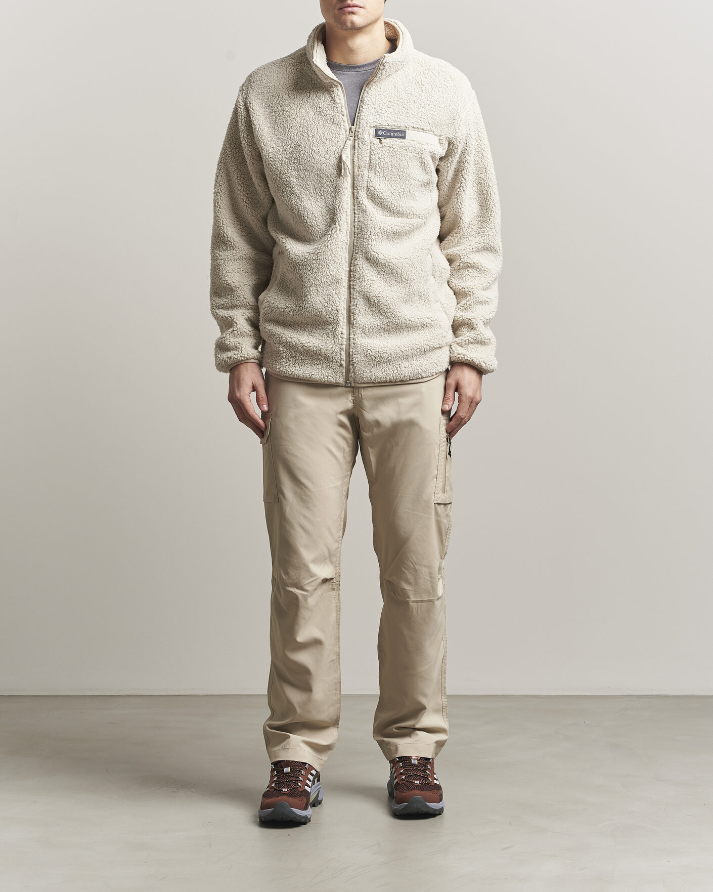 Herr | Tröjor | Columbia | Rugged Ridge High Pile Full Zip Dark Stone