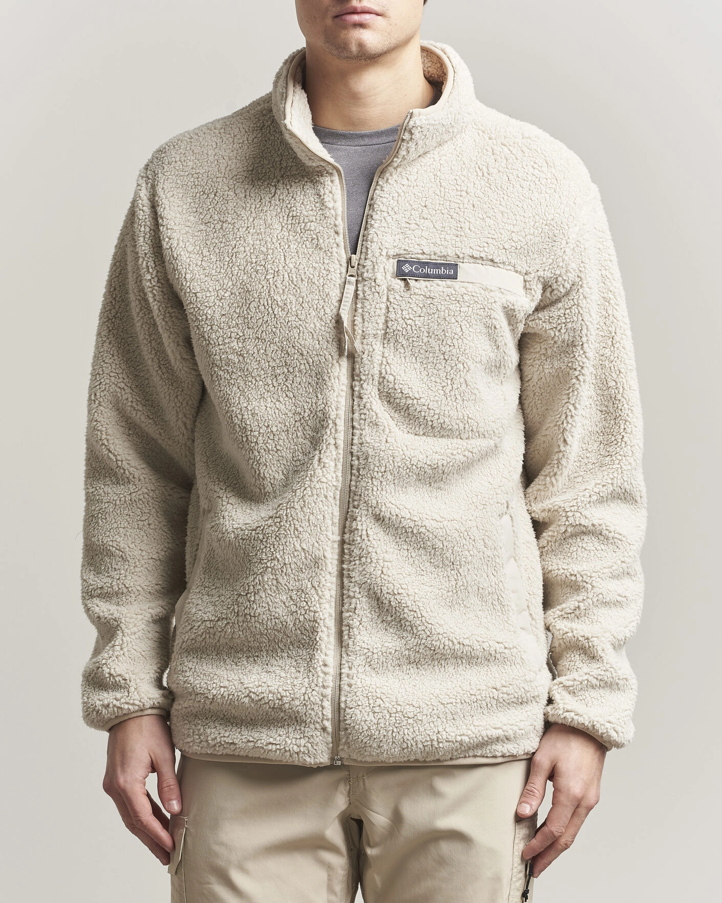 Herr | Tröjor | Columbia | Rugged Ridge High Pile Full Zip Dark Stone