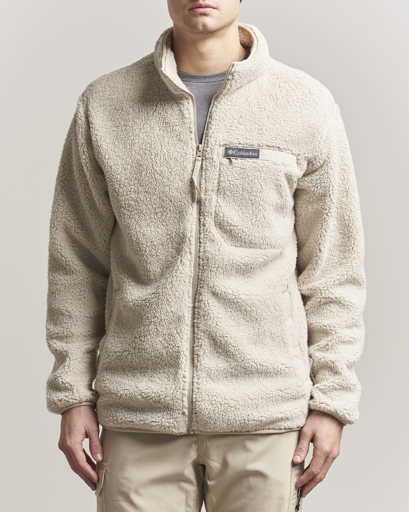 Herr | Tröjor | Columbia | Rugged Ridge High Pile Full Zip Dark Stone