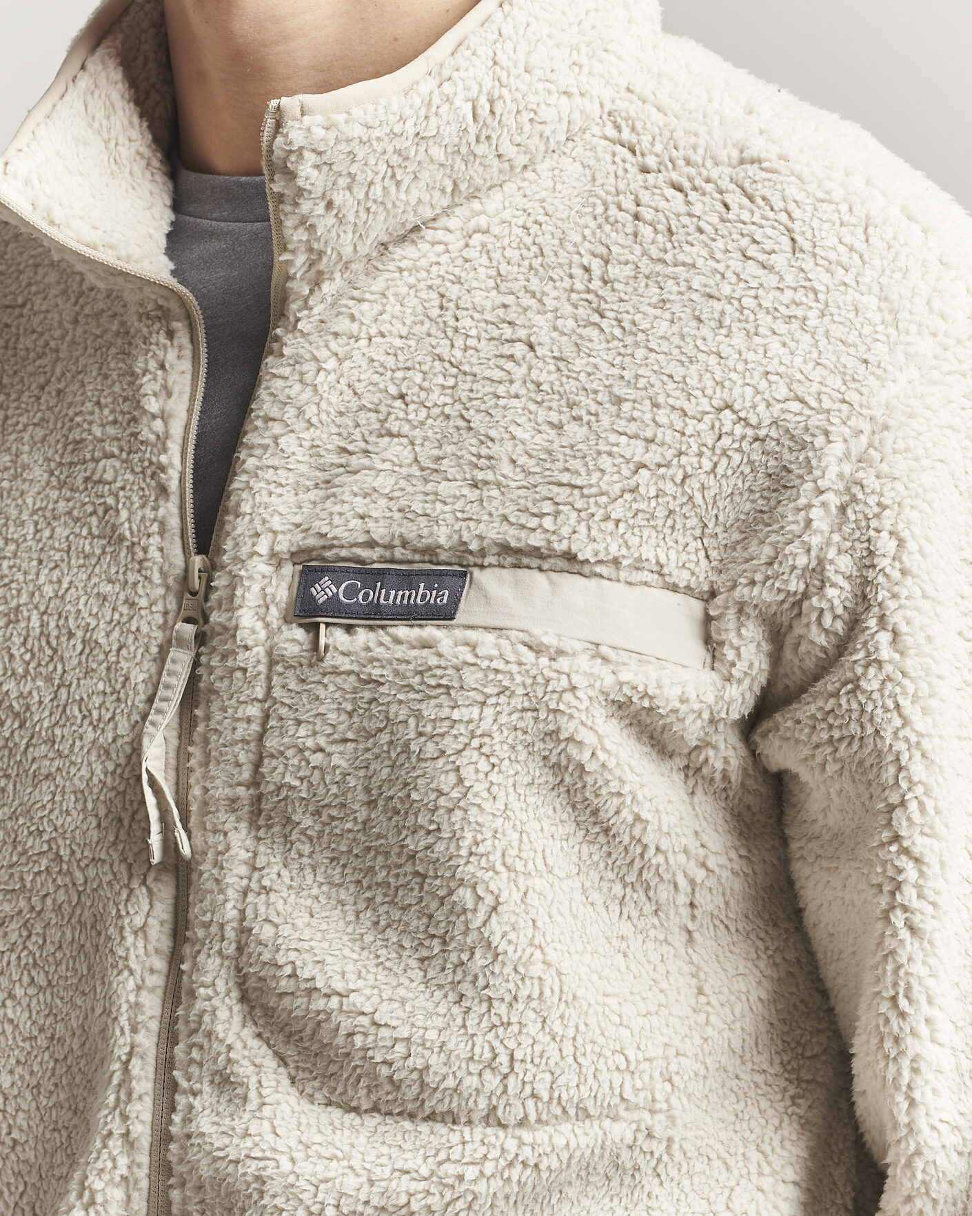 Herr | Tröjor | Columbia | Rugged Ridge High Pile Full Zip Dark Stone