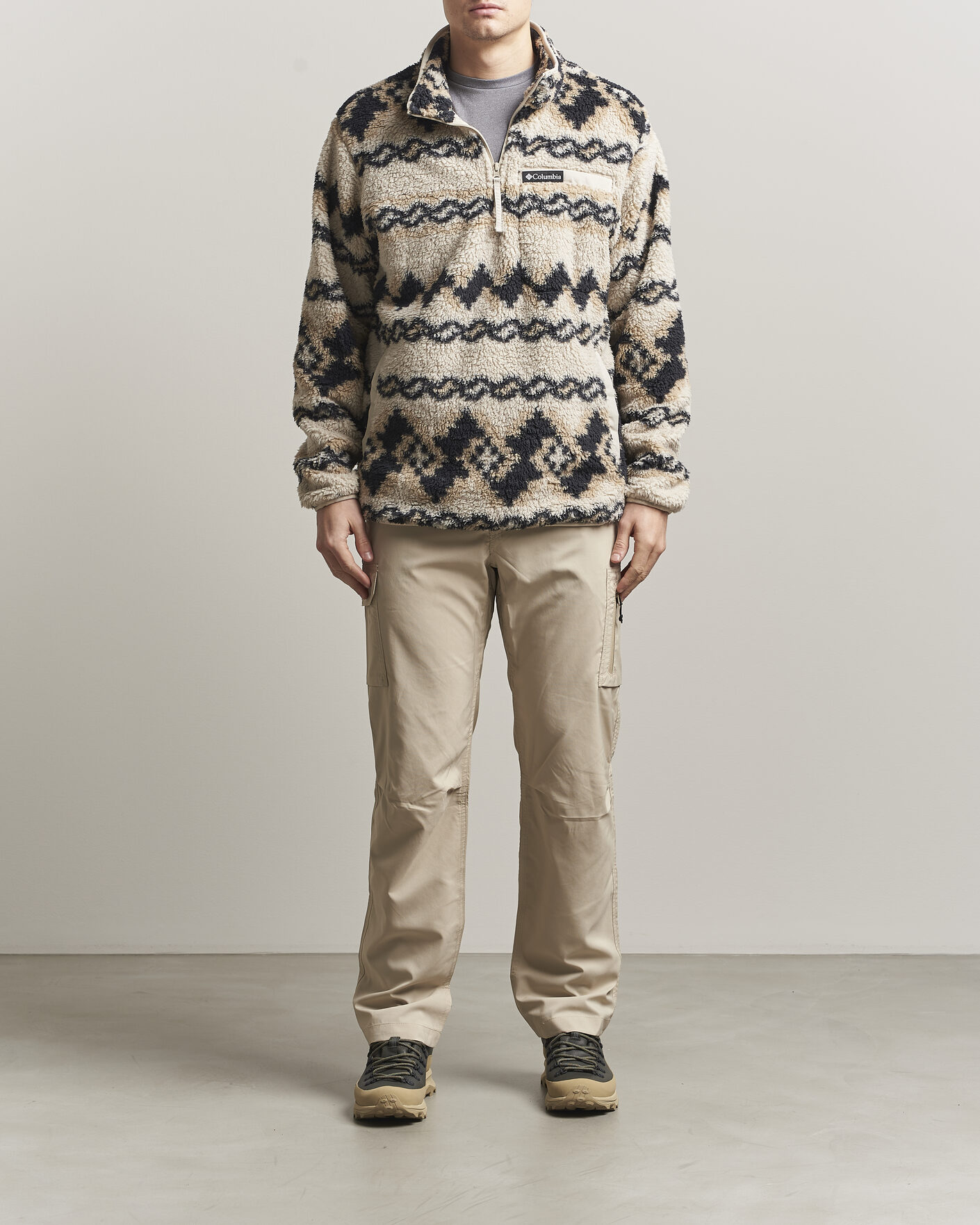 Herr | Tröjor | Columbia | Rugged Ridge High Pile Half Zip Dark Stone Knitknot