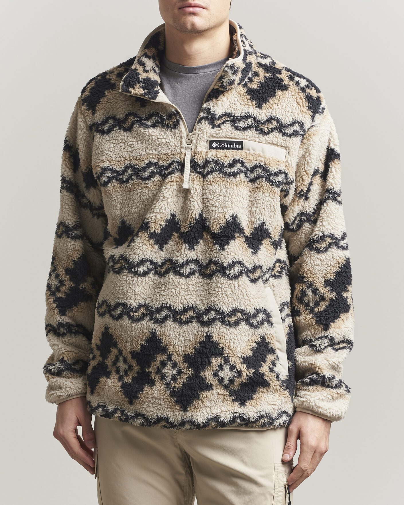 Herr | Tröjor | Columbia | Rugged Ridge High Pile Half Zip Dark Stone Knitknot