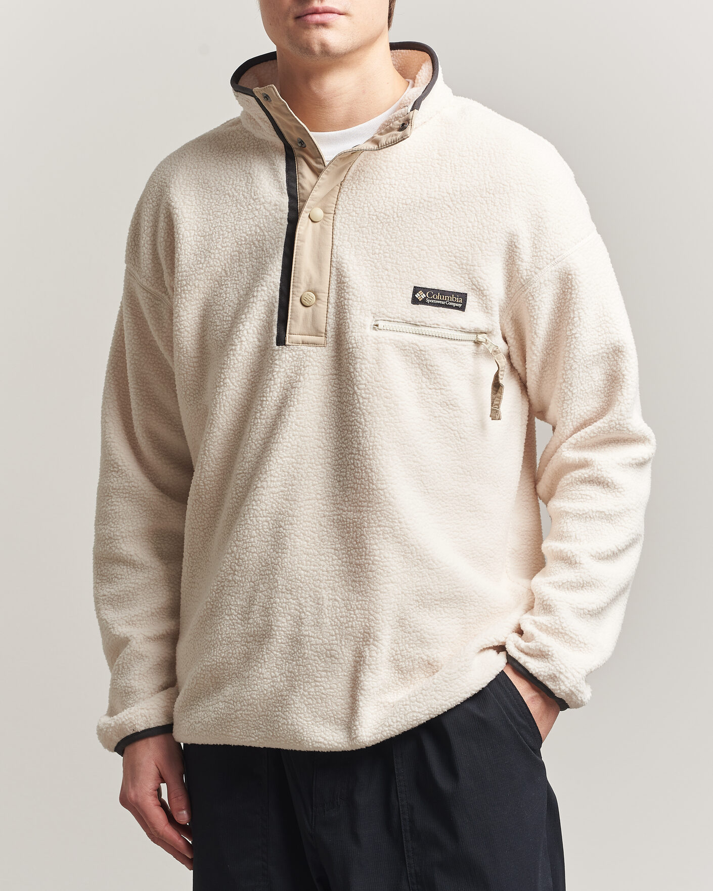 Herr | Tröjor | Columbia | Helvetia II Half Snap Fleece Chalk