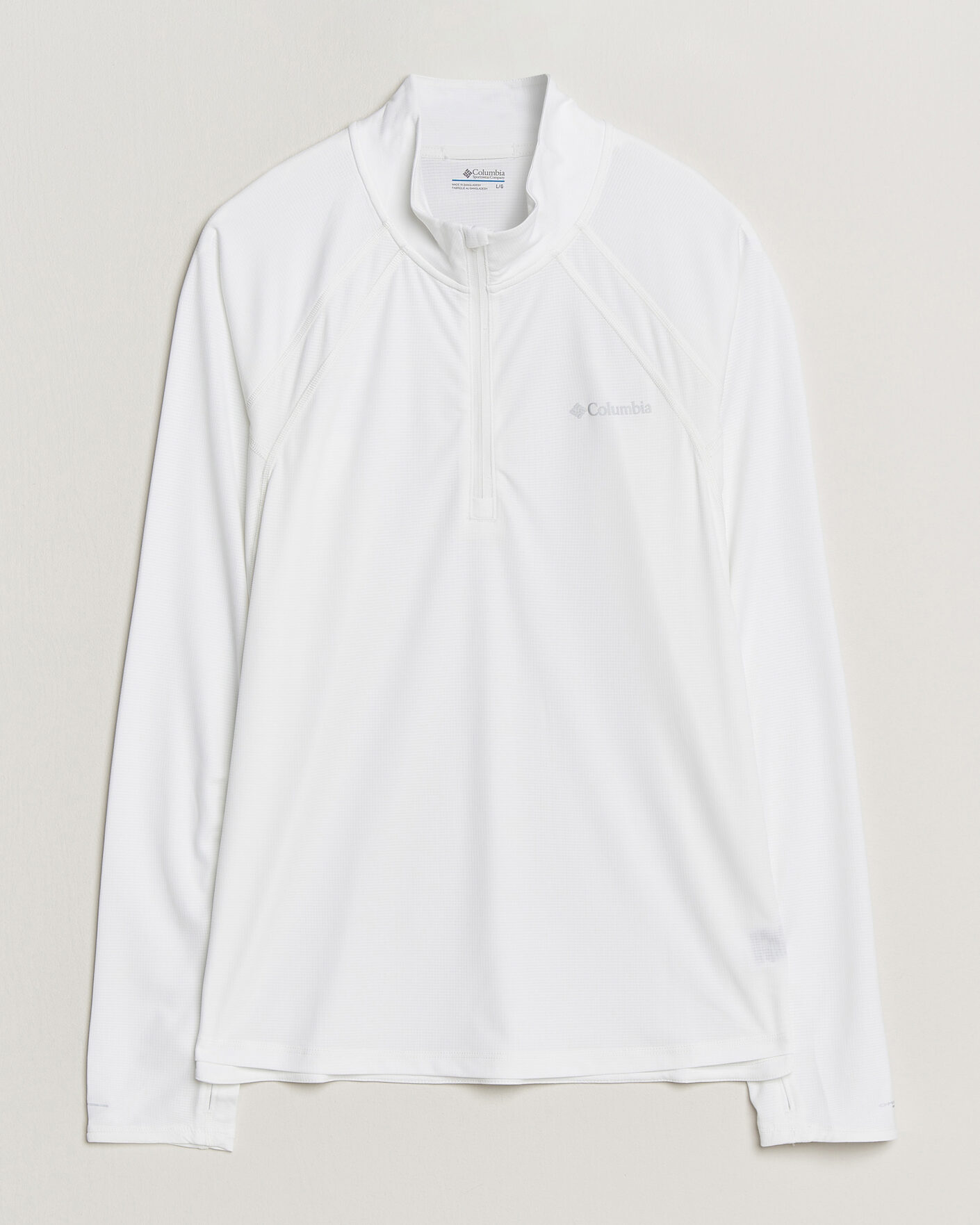 Herr | T-Shirts | Columbia | Stealth Spring Half-Zip T-Shirt White