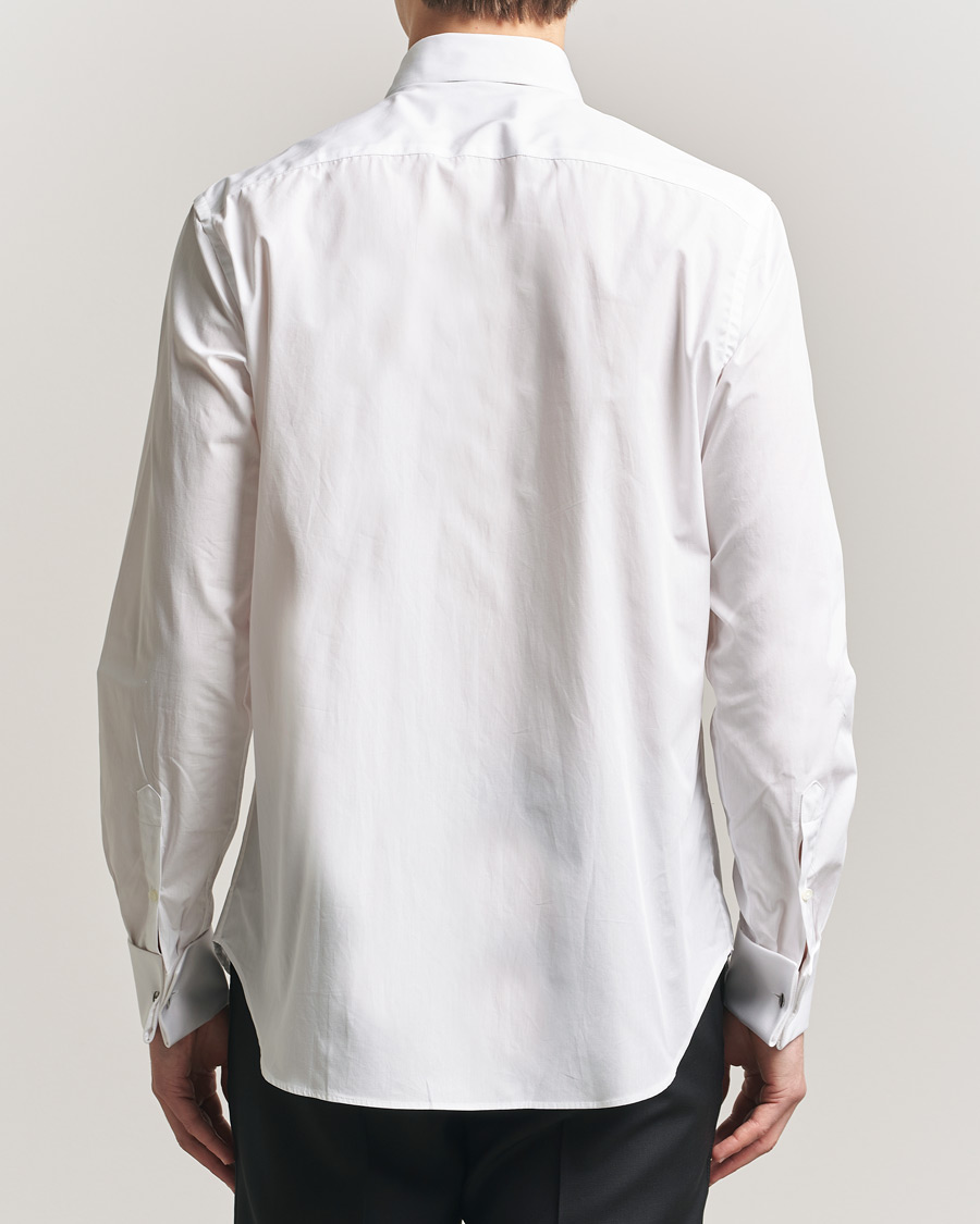 Herr | Skjortor | Canali | Classic Black Studs Tuxedo Shirt White