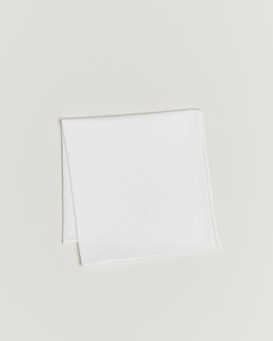Herr | Näsdukar | Canali | Pocket Square White