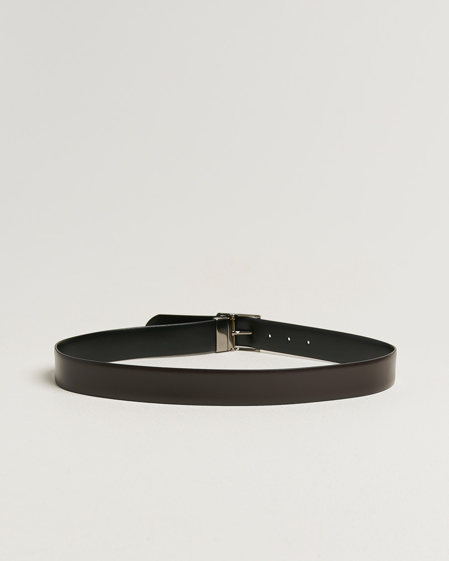 Herr | Bälten | Canali | Reversible Leather Belt Black/Brown